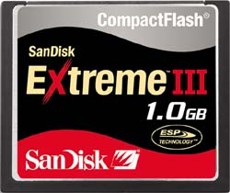 Compact Flash Extreme III 1GB