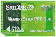 Memory Stick PRO DUO GAMIN 512
