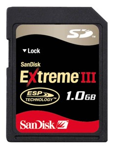 Secure Digital Extreme III 1GB